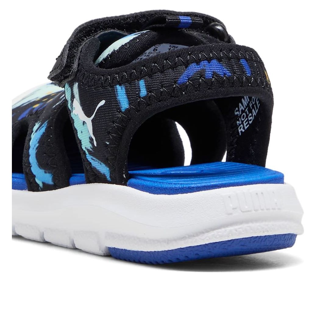 (TD) PUMA Fun Racer Sandals 'Black-Vivid Blue' 401695-01