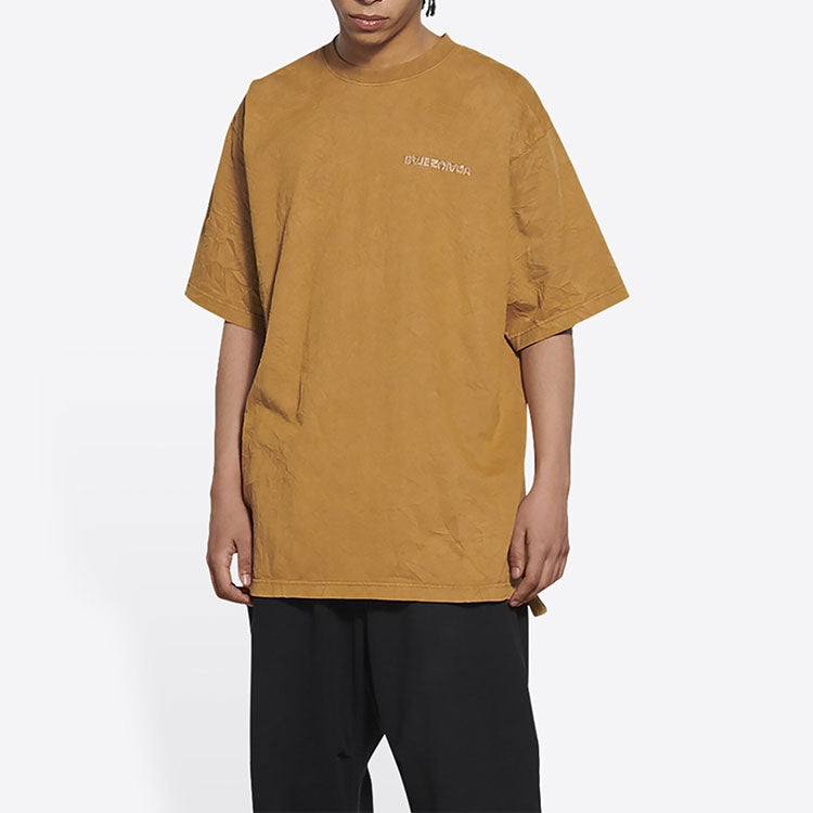 Balenciaga Logo T-Shirt Medium Fit 'Beige' 612966TLVB39504
