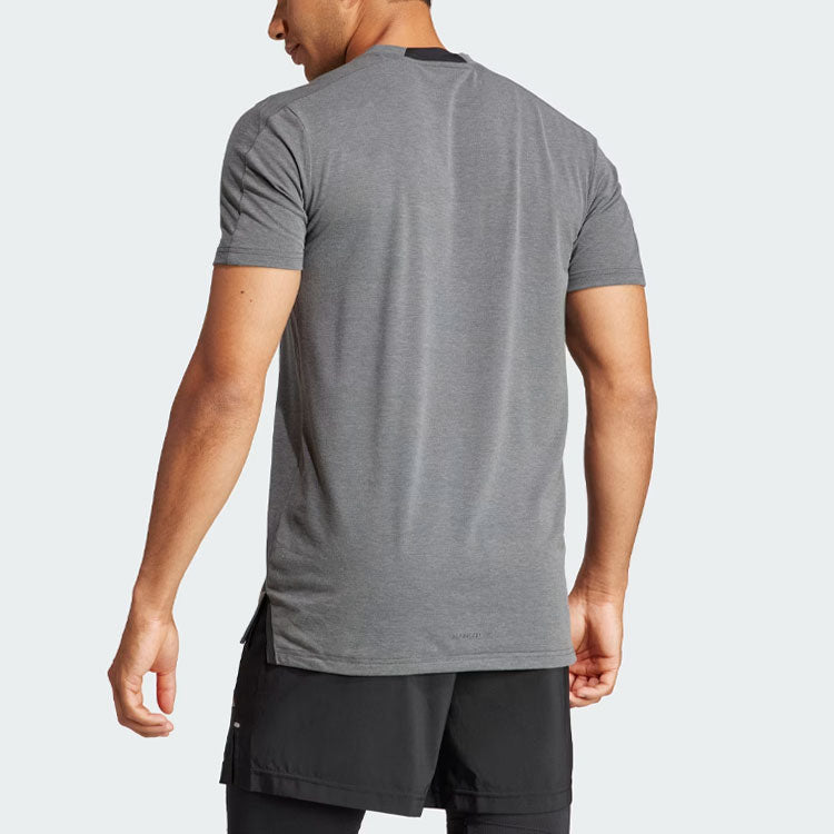 adidas Designed for Training Workout Tee Asia Sizing 'Grey' IS3809