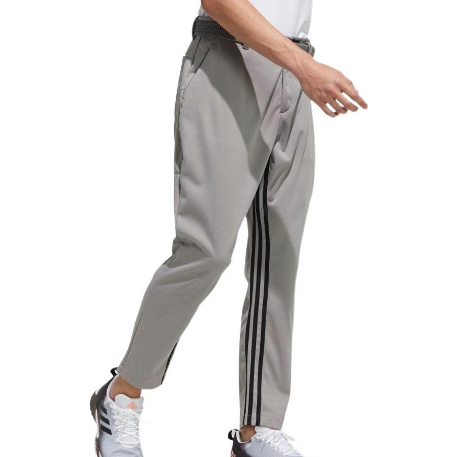 adidas Solid 3-Stripes ankle pants 'Grey' GV3562