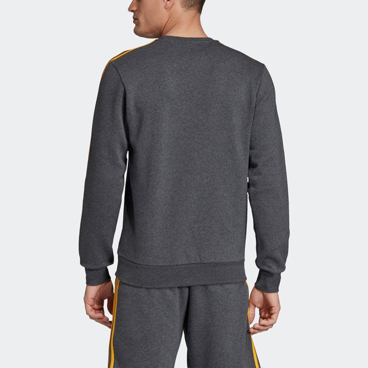 adidas Casual Round Neck Pullover Long Sleeves Gray EI4903