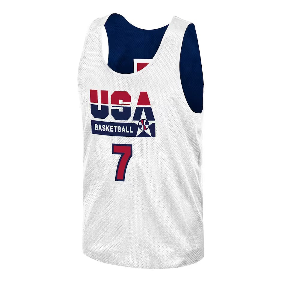 Mitchell & Ness x NBA Reversible Practice Team USA 1992 Jerseys 'Larry Bird 7' ARPJGS18431-USANAVY92LBI