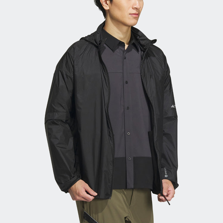 adidas Terrex Jackets Asia Sizing 'Black' HY4703