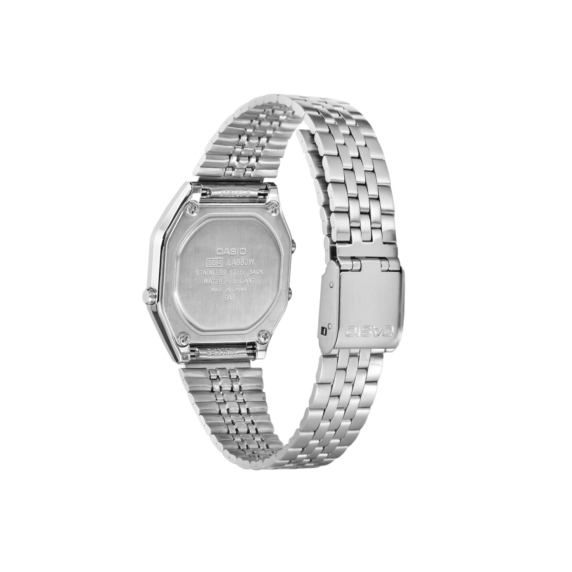 Casio Standard Classic Retro Digital Watch 'Silver Black' LA680WA-1B