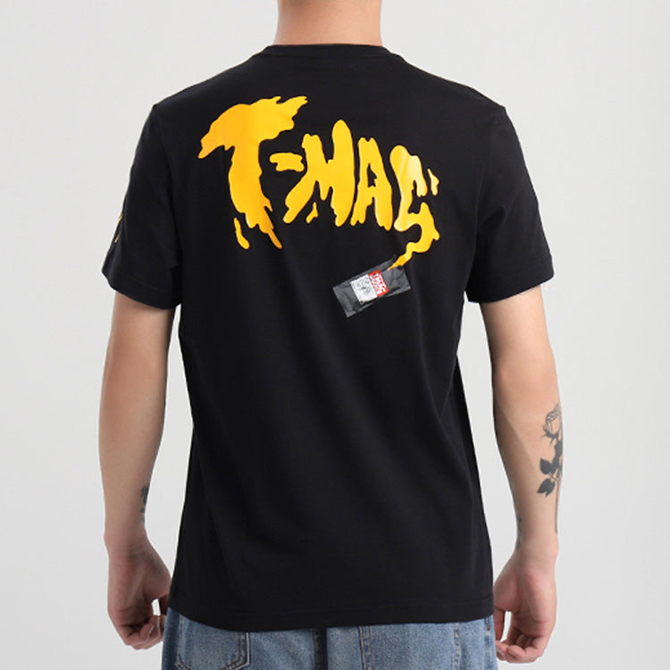 Men's adidas Tmac Sauce Crossover Short Sleeve Black T-Shirt GM4059