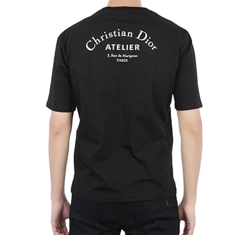 DIOR Christian DIOR Atelier Logo Crewneck Unisex Black 863J621I0533-C980