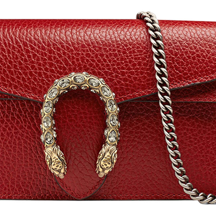 (WMNS) Gucci Dionysus Series Leather Bag Single-Shoulder Bag Mini Size 'Red' 476432-CAOGX-8990
