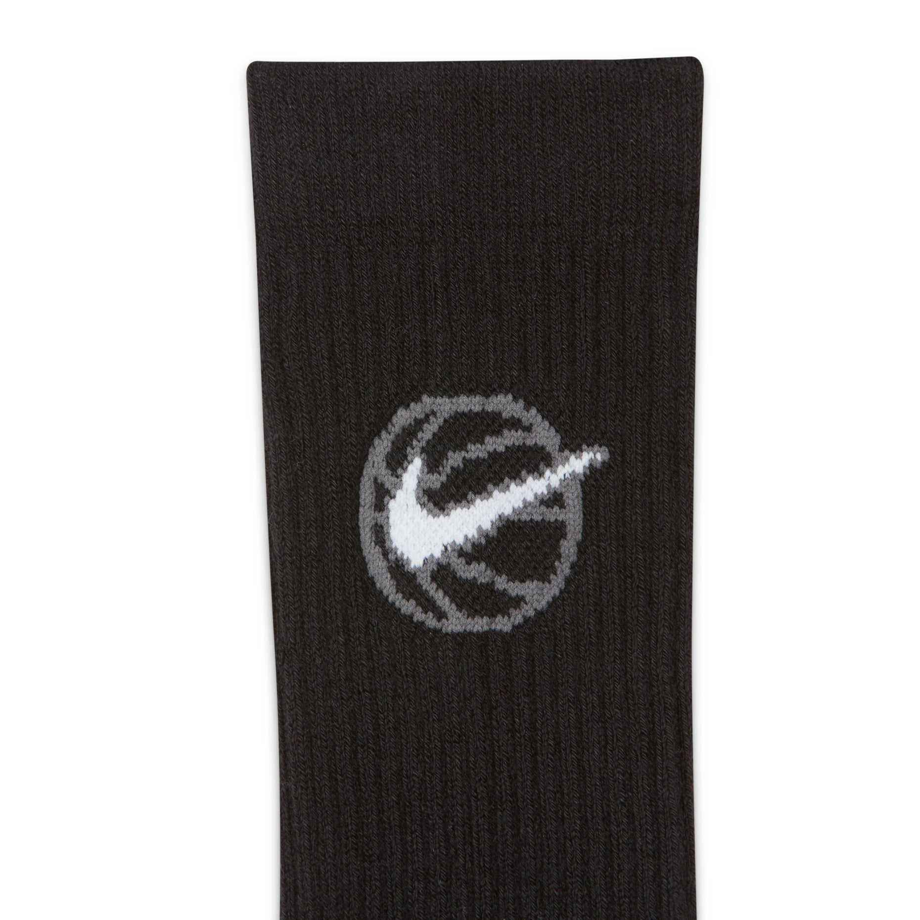 Nike Everyday Crew Basketball Sports 3-pack Quick-drying Mid-calf Length Sock Black DA2123-010