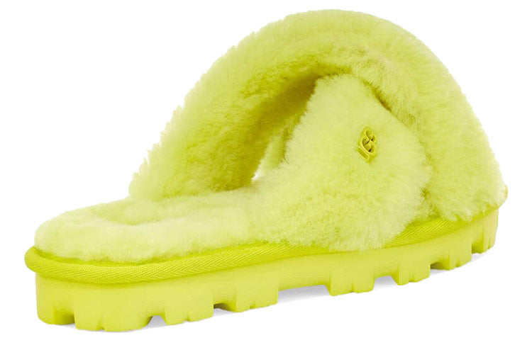 (WMNS) UGG Fuzzette Yellow Slippers 1107955-SLFR