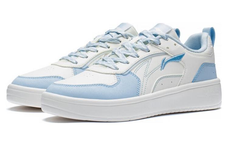 (WMNS) Li-Ning Xingchuan Skate Sneakers 'White Blue' AGCT148-4