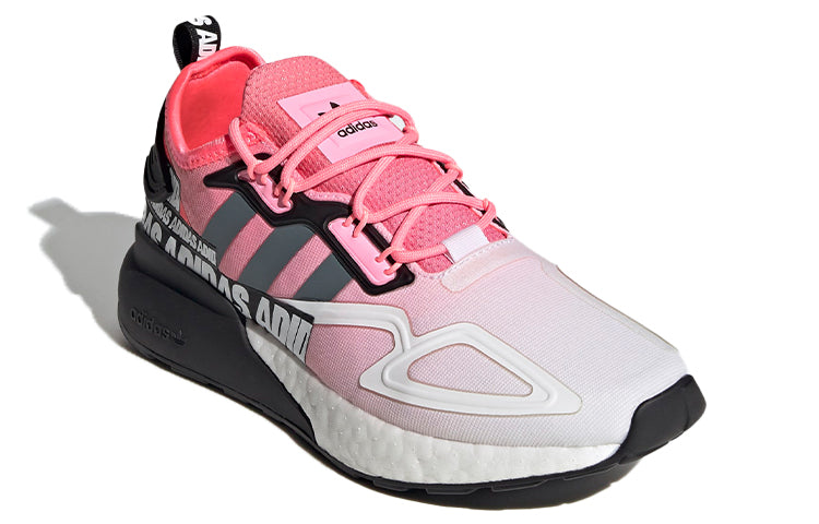 (WMNS) adidas ZX 2K Boost 'Wordmark Heel Stripe - Semi Solar Red' FX7049