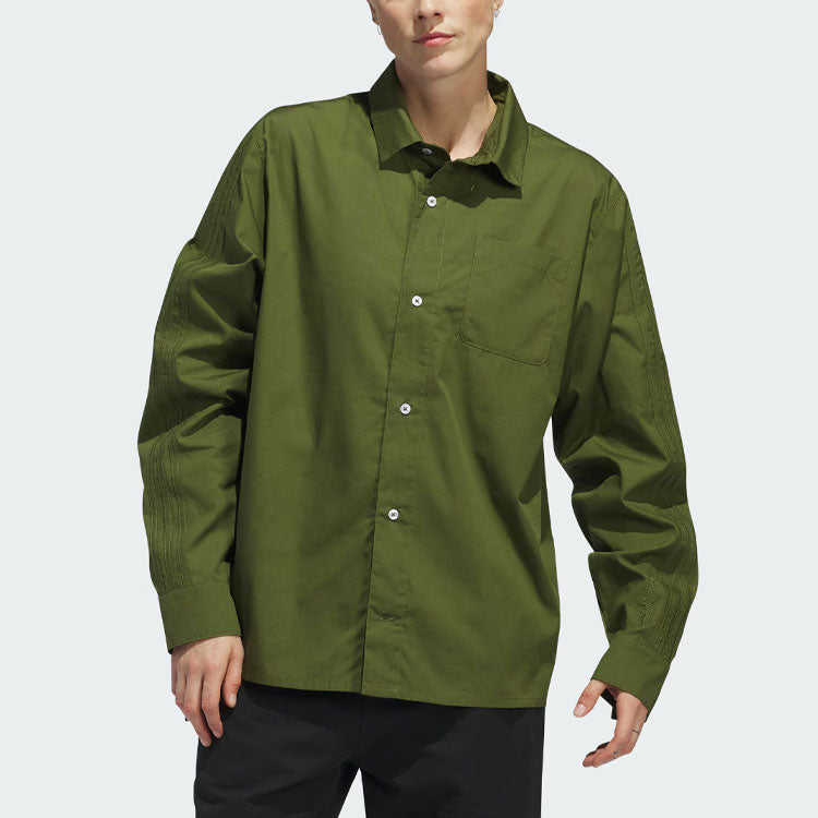 adidas Originals Shmoofoil Button Up Asia Sizing 'Green White' IU0081