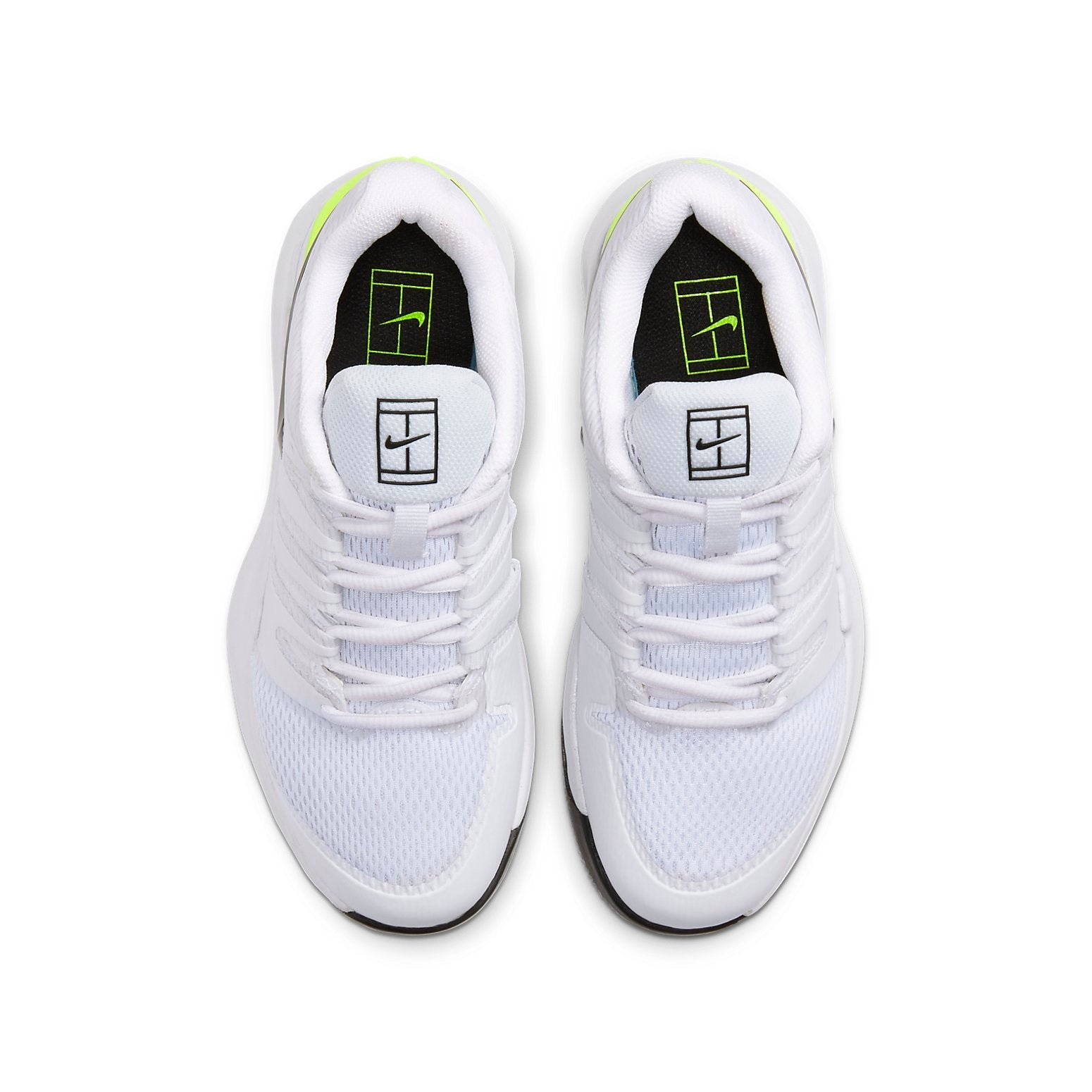 (GS) Nike ourt Jr. Vapor X White/Black/Green AR8851-101