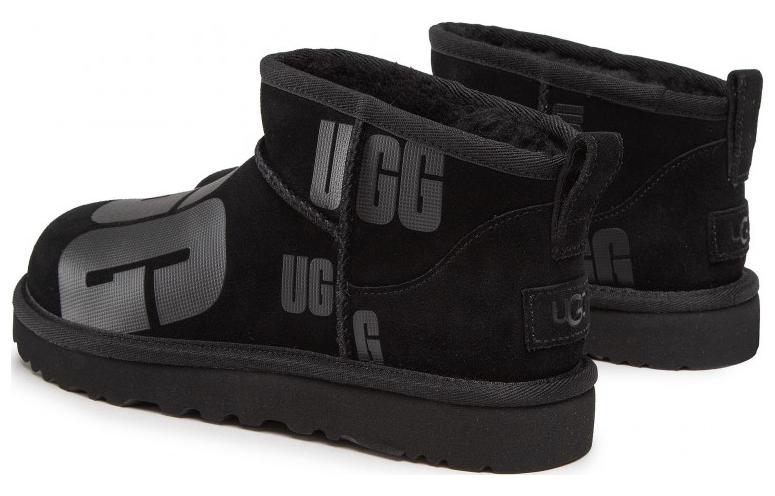 (WMNS) UGG Classic Mini Scatter Graphic 'Black' 1130573-BLK