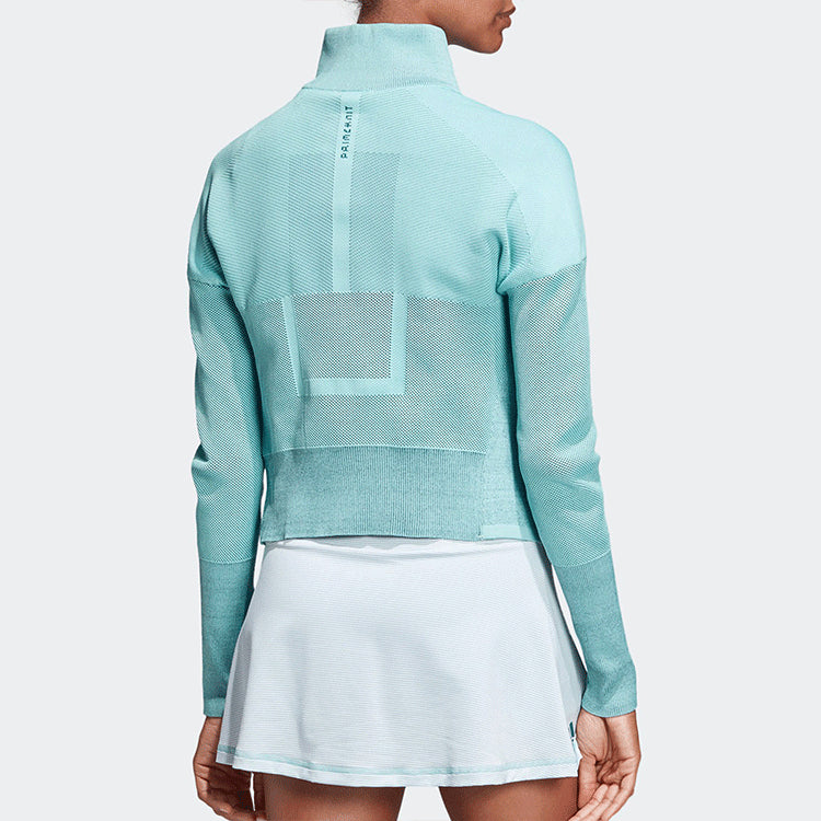 (WMNS) adidas Sports Series Splicing Mesh Breathable Casual Sports Zipper Jacket Green DP2854