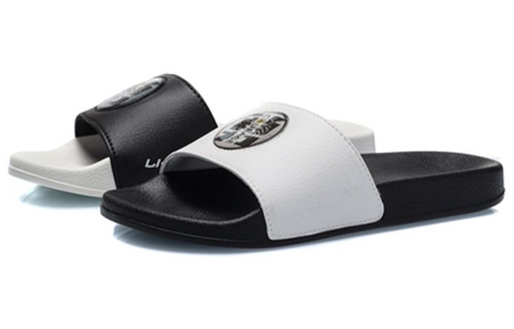 (WMNS) Li-Ning Lightweight Stylish Slippers 'Black White' AGAP012-7