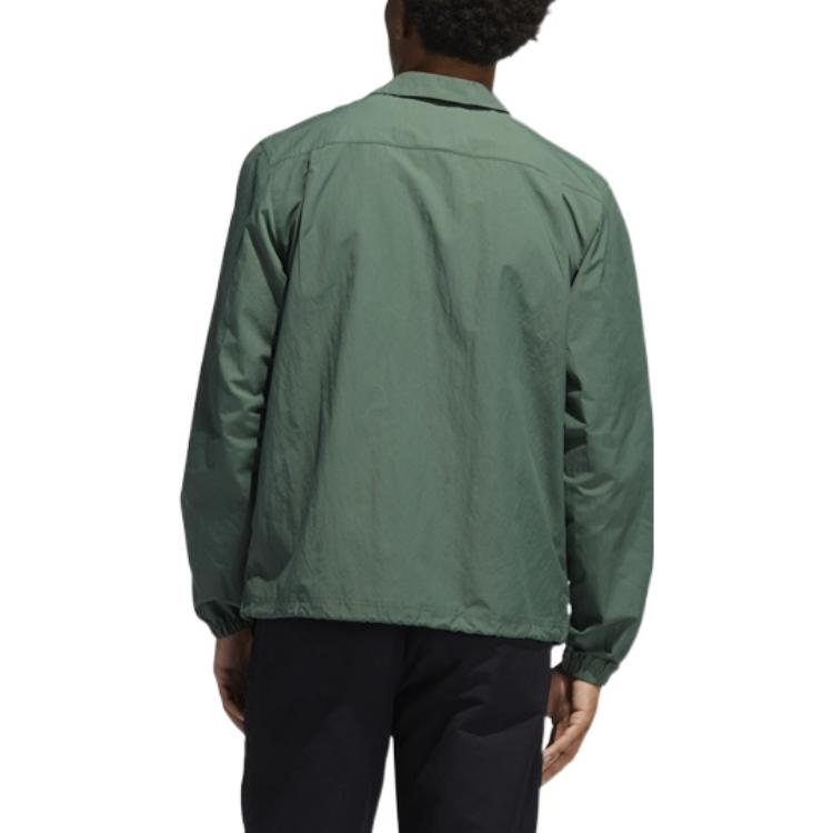 Men's adidas originals Logo Printing Long Sleeves Green Shirt GL9968