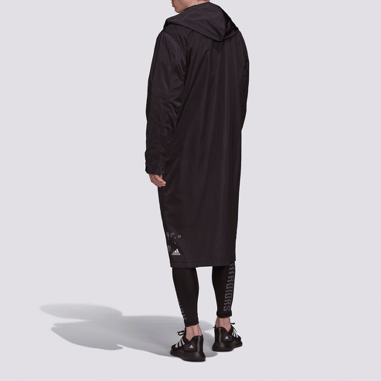 Men's adidas Tech Parka Sports Stylish Jacket Black FI4659