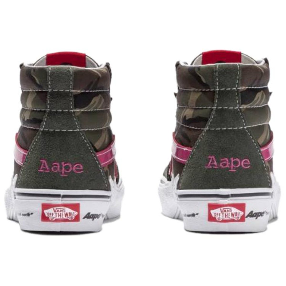 (WMNS) Vans x AAPE Sk8-Hi Volt 'Green White Pink' VN0A5JIVCMA1