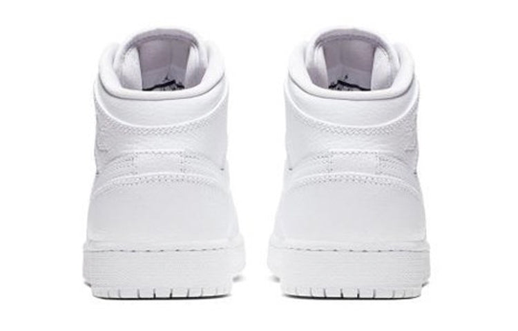 (GS) Air Jordan 1 Mid 'Triple White' 554725-129
