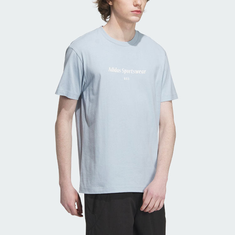adidas Sportswear Lounge Short Sleeve T-Shirts 'Blue' IP4993