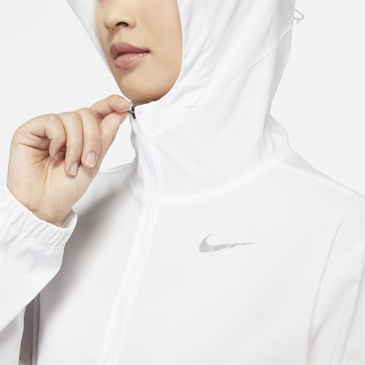 (WMNS) Nike Small Label Solid Color Hooded Jacket White DH1991-100