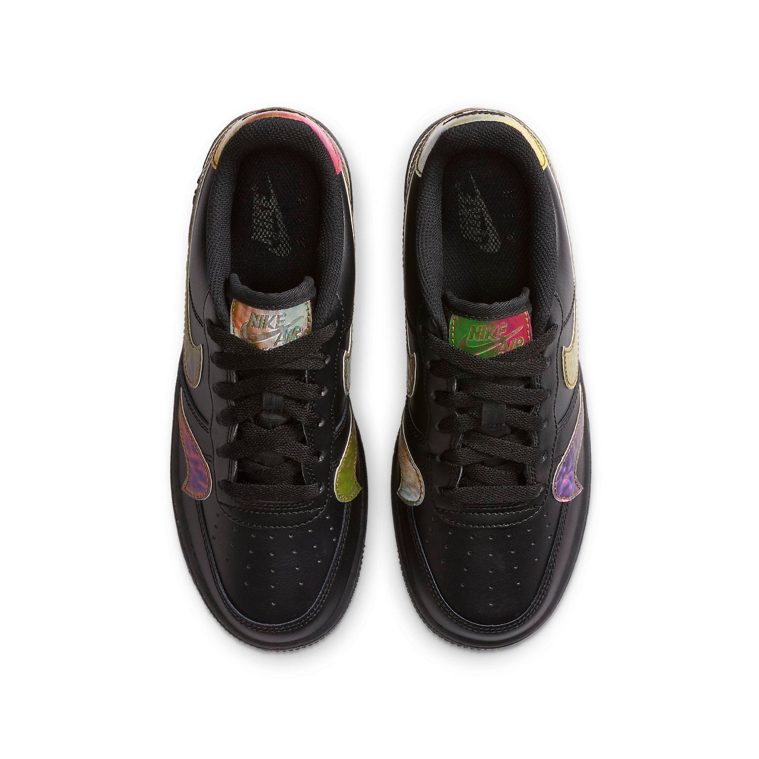 (GS) Nike Air Force 1 LV8 2 'Misplaced Swooshes - Black Multi' CZ5890-001