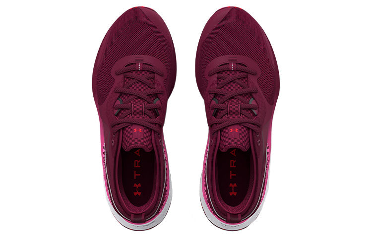 (WMNS) Under Armour HOVR Omnia Printed 'Dark Cherry' 3025736-600