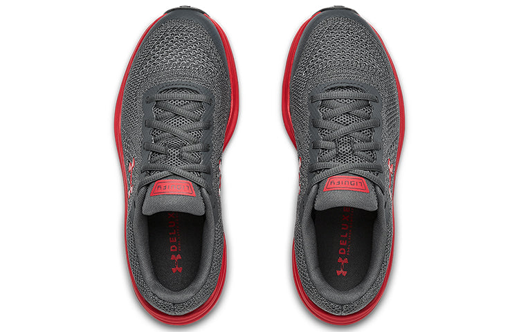 (GS) Under Armour Liquify Sneakers Grey/Red 3022875-100