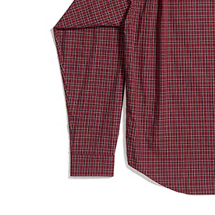Balenciaga Plaid Long Sleeve Shirt Large Fit 'Red' 658929TKM386167