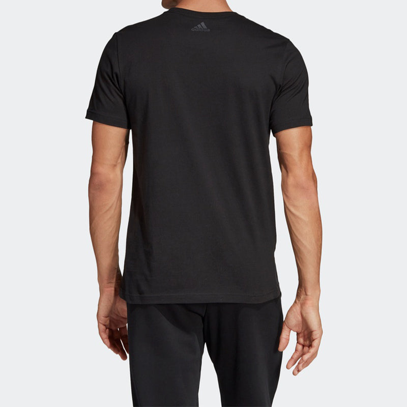 adidas Must Haves Pocket Graphic Tee 'Black' DV3097