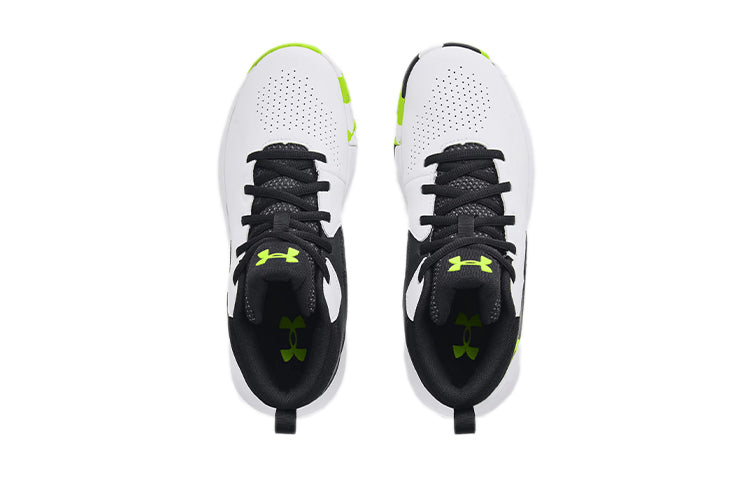 (GS) Under Armour Lockdown 5 'White Black Lime' 3023533-102