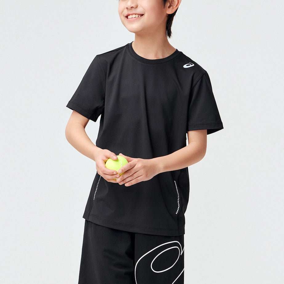 (GS) ASICS Logo T-Shirt 'Black' 332241173115-001