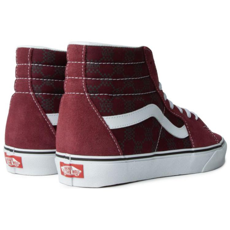 Vans Sk8-Hi Monogram 'Burgundy' VN0005U94QU