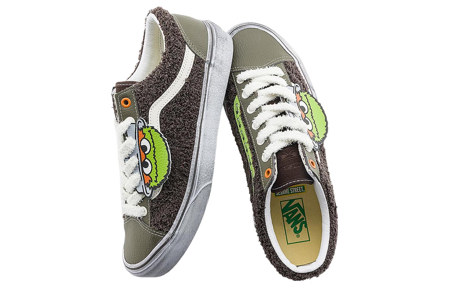 Vans x Sesame Street Style 36 'Brown Olive Green' VN0A54F6YJ7