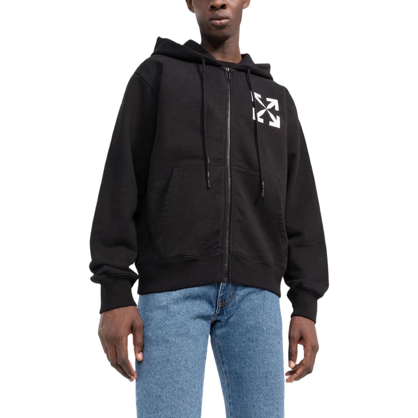 Off-White Arrow Hoodie 'Black' OMBE013C99FLE00210011