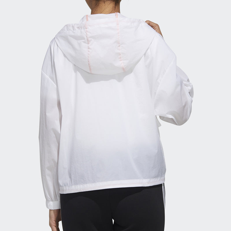 (WMNS) adidas PANDA ANORAK Sports Jacket White GL5630