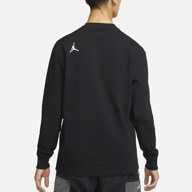 Men's Air Jordan SS22 23 Engineered '85 Printing Long Sleeves Black T-Shirt DH8907-010