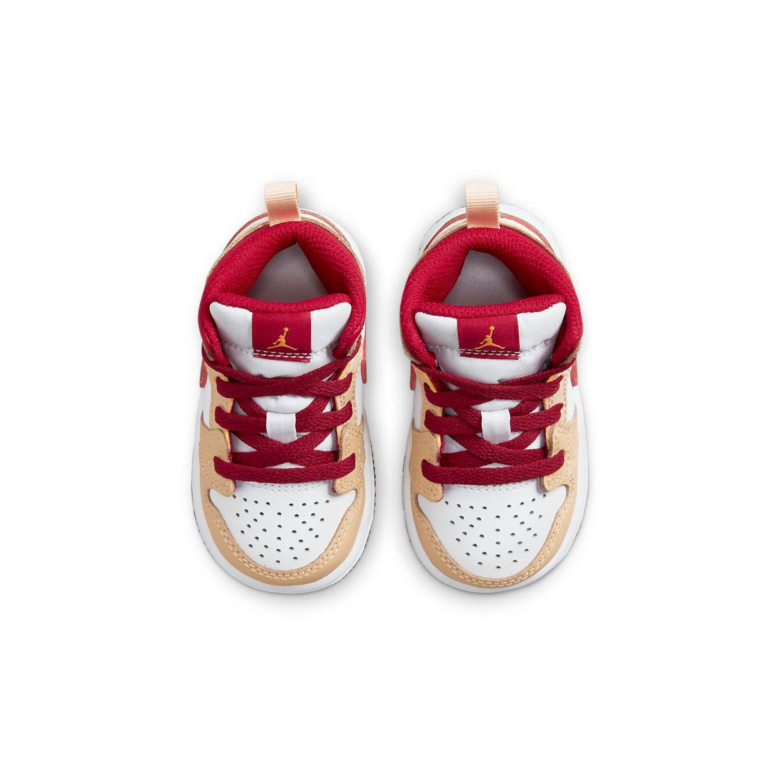 (TD) Air Jordan 1 Mid 'Light Curry Cardinal Red' 640735-201
