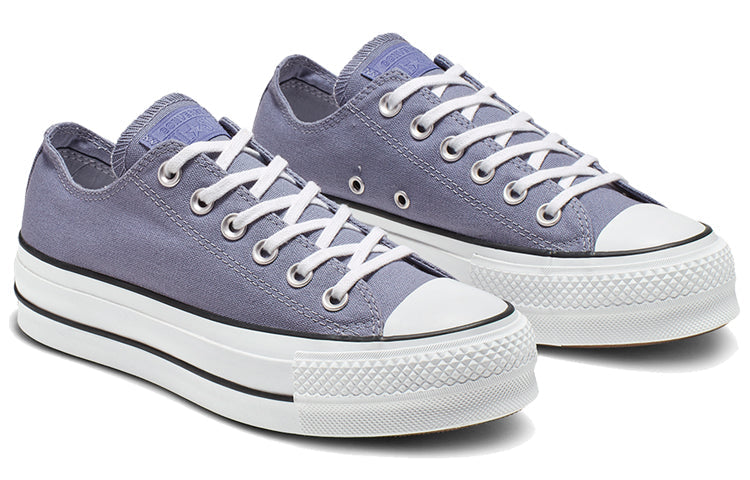 (WMNS) Converse Chuck Taylor All Star Platform Low Top Thick Sole Blue Grey 564997C