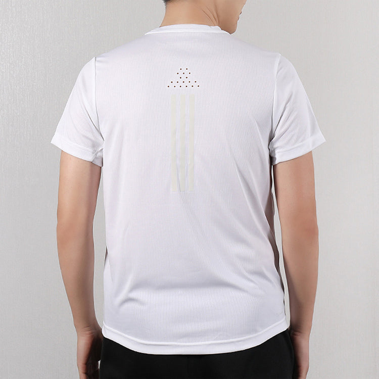 adidas Training Sports Round-neck Short-sleeve Tee Men White EI6393