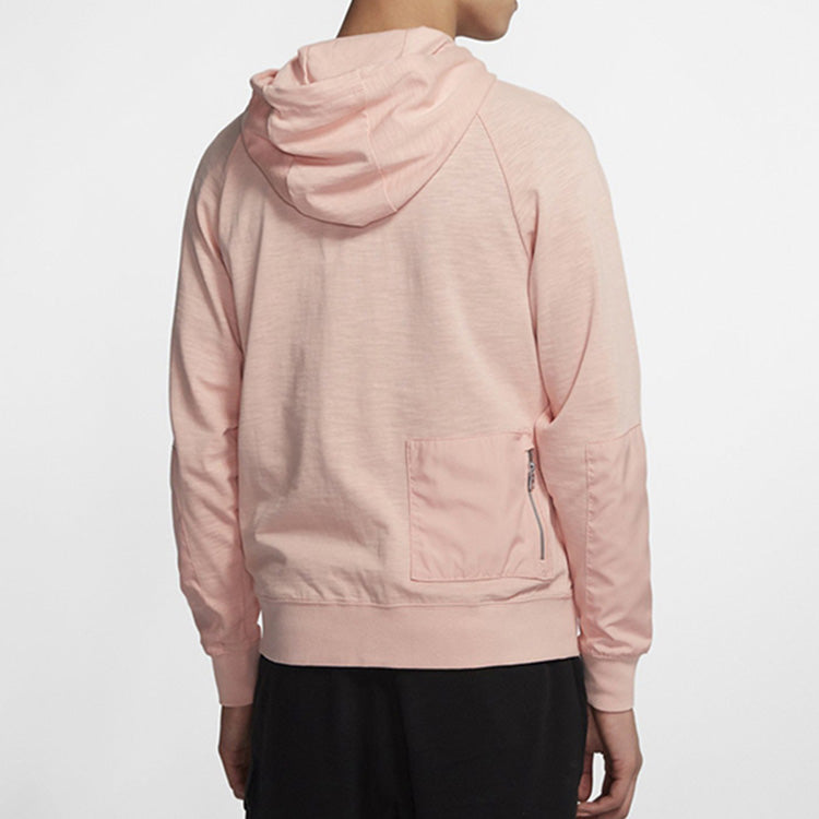 Nike hooded Drawstring Sports Jacket coral red CI9585-648