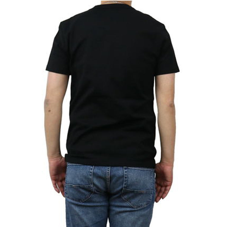 Men's Alexander McQueen Cotton Printing Short Sleeve Black 631391-QPZ87-0901