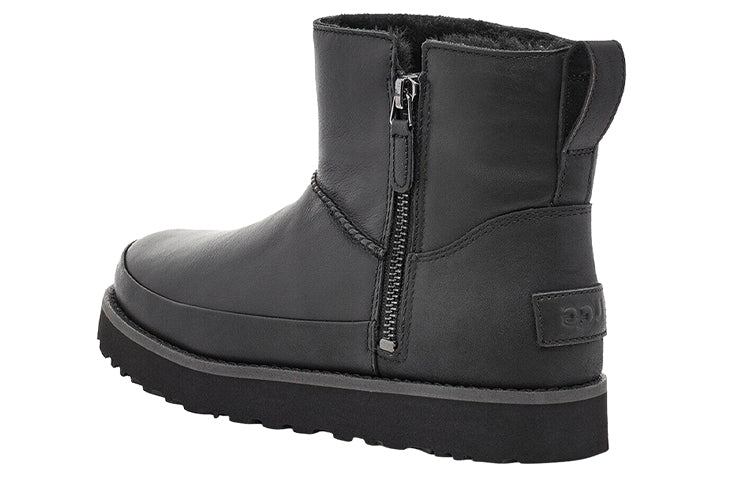 (WMNS) UGG Classic Zip Mini 'Black' 1113590-BLK