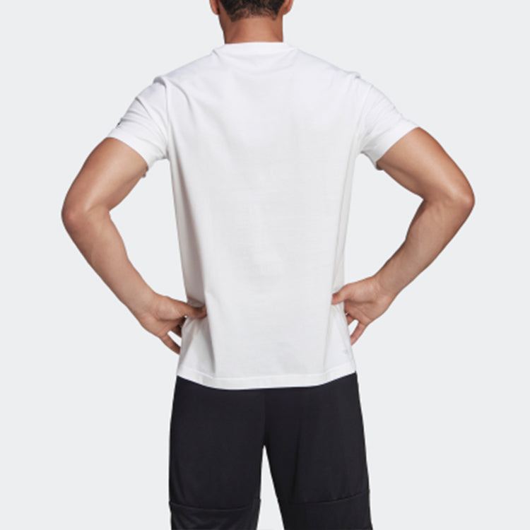 adidas Rose Geek Up Pattern Printing Short Sleeve White DX6949