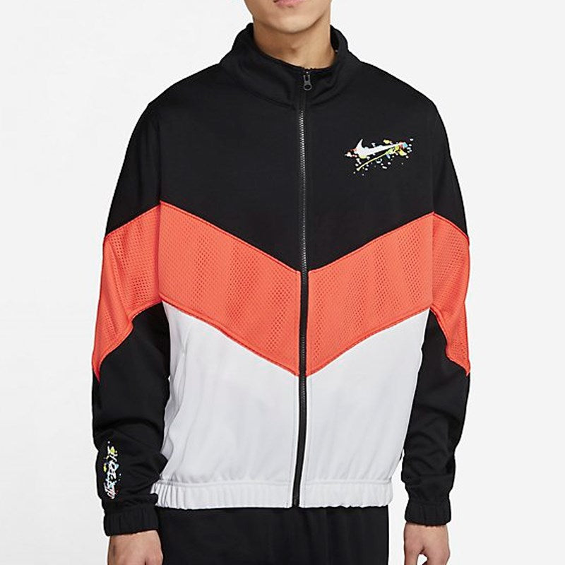 Nike Casual Woven Sports Stand Collar Jacket Black DJ5219-010