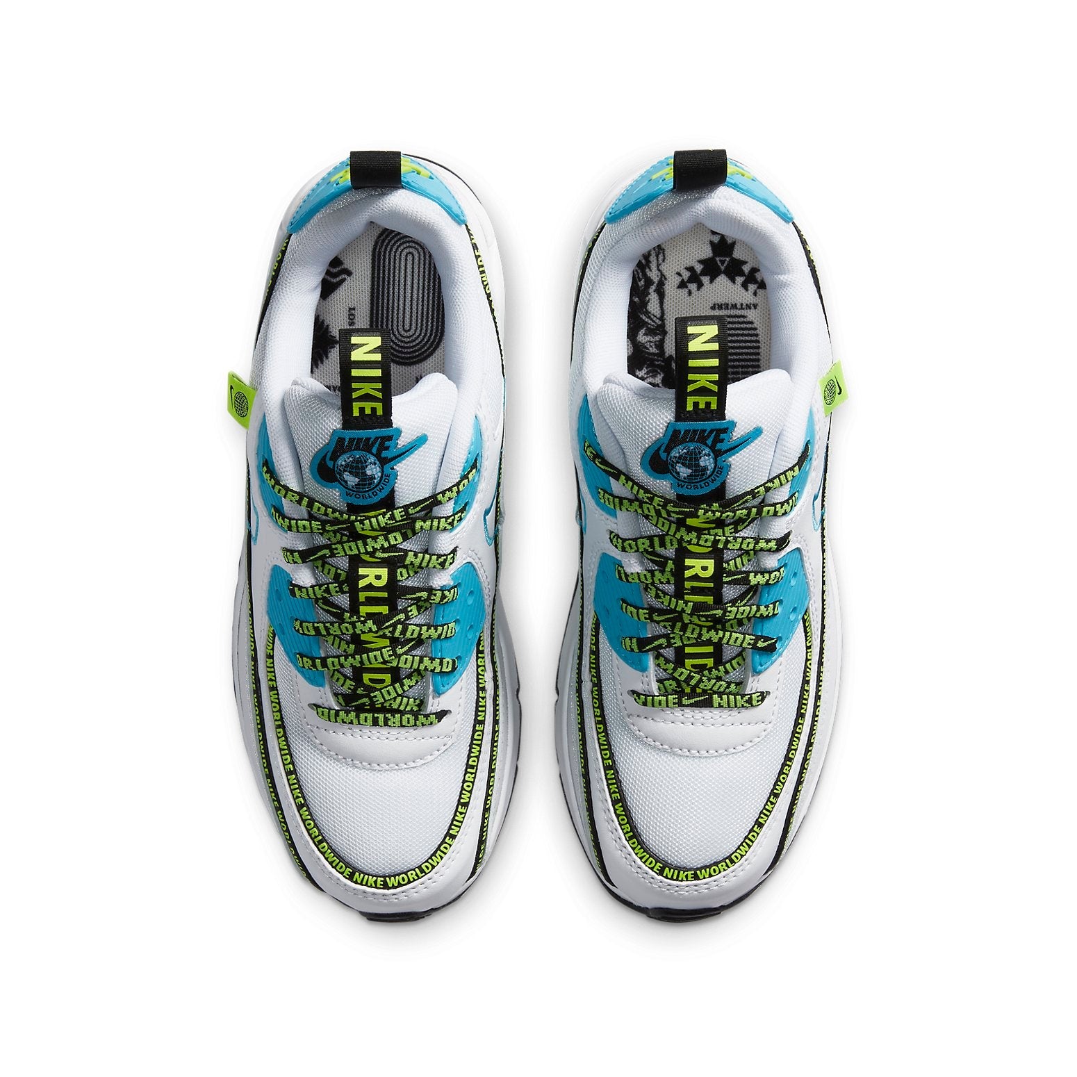 (GS) Nike Air Max 90 SE 'Worldwide Pack - Blue Fury Volt' CV7665-100