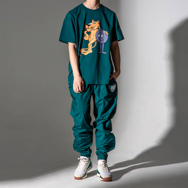 PUMA x The Hundreds Tee Printing Round Neck Short Sleeve Green 596750-38