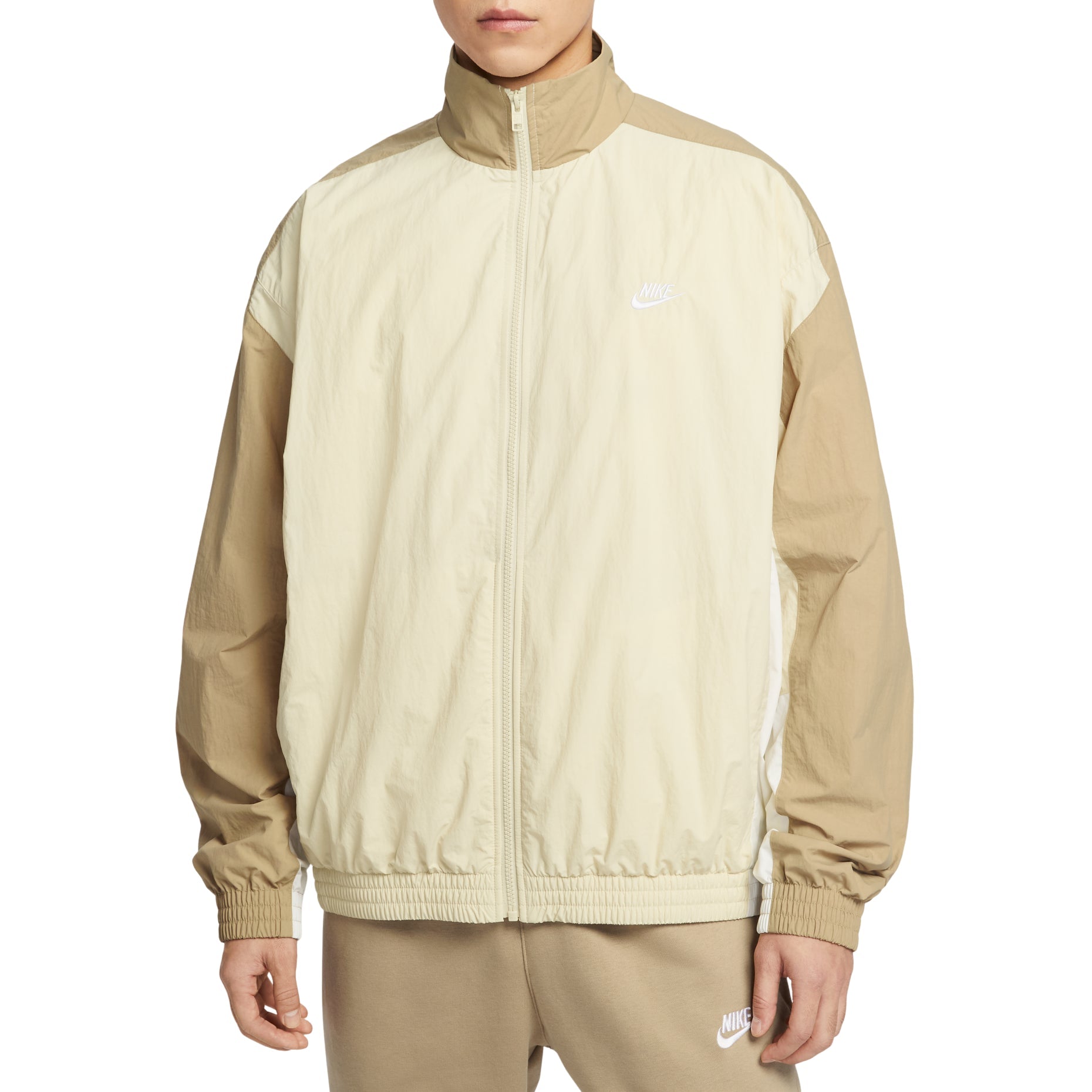 Nike Club Oversized Woven Tracksuit Jacket 'Light Khaki' HQ6110-234