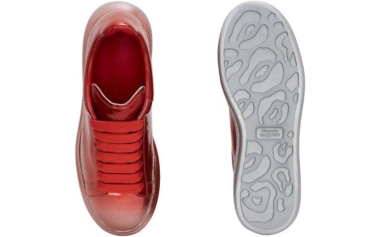 Alexander McQueen Oversized Sneaker 'Silver Red' 604244WHXF18166